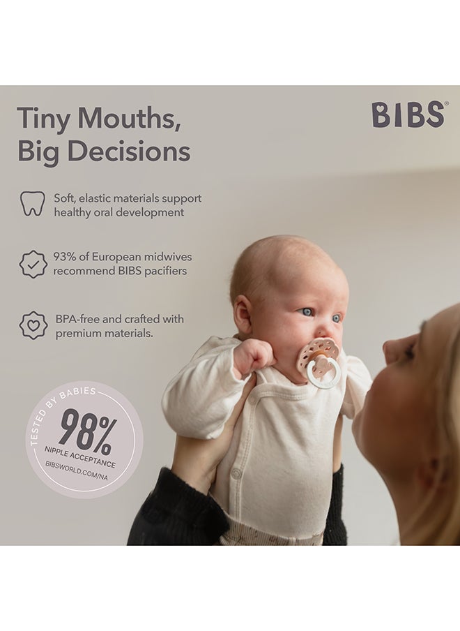 BIBS - عبوة من 2 أحمر خدود بوهيم لاتكس S1 توهج وفانيليا جلو - Image 1