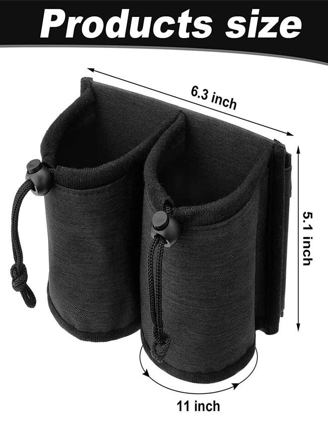 Luggage Cup Holder, Travel Gear, Drink Carrier Hold Two Coffee Mugs, Fits Roll On Suitcase Handles, Travel Accessories, Luggage Cup Holder for Suitcases, Travel Must Haves, Traveling Essentials  - Image 4