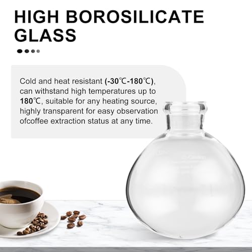 YUCHENGTECH Syphon Coffee Maker Tabletop Glass Siphon Pot Glass Technica Siphon Vacuum Coffee Maker(3 Cups(360ml)) - Image 4