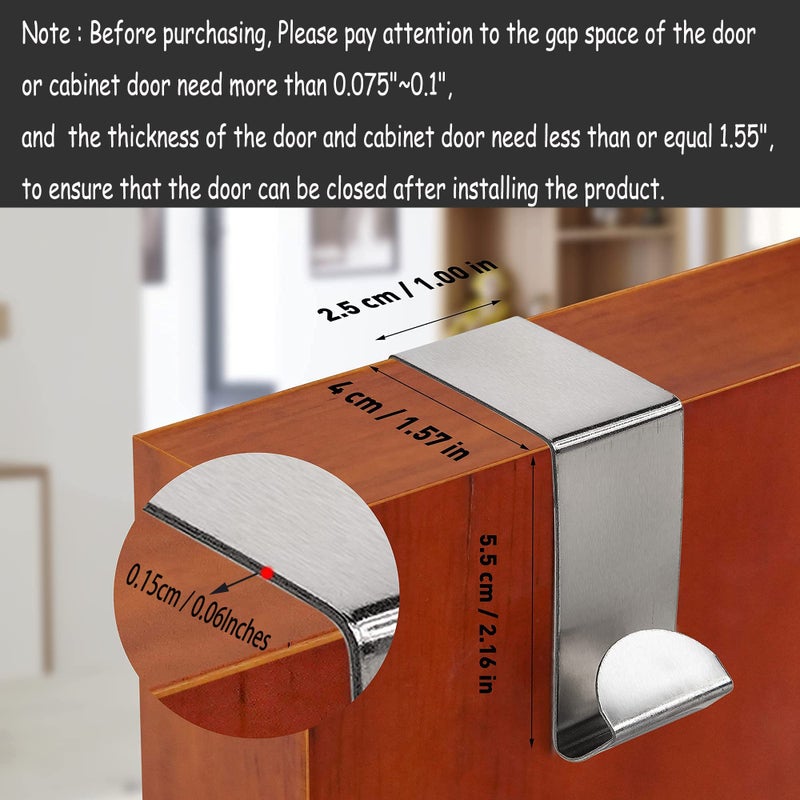 IZUS Bag-Organizer-Holder Purse Hanger - 20 Hooks for Closet and Door 2Pcs (Rack for Handbags/2 pcs Hold 20 Bags) - Image 3