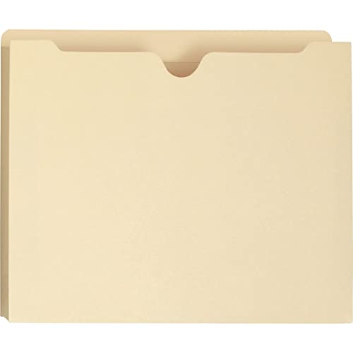 Smead File Jacket, Reinforced Straight-Cut Tab, 1" Expansion, Letter Size, Manila, 50 per Box (75520) - Image 3
