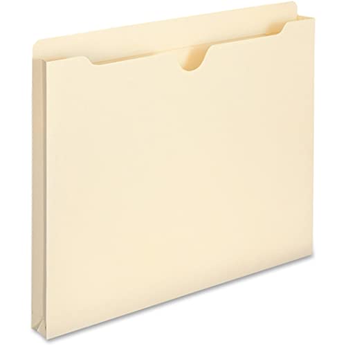 Smead File Jacket, Reinforced Straight-Cut Tab, 1" Expansion, Letter Size, Manila, 50 per Box (75520) - Image 4