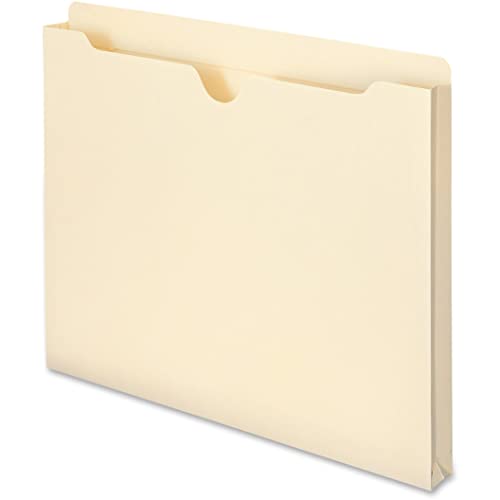 Smead File Jacket, Reinforced Straight-Cut Tab, 1" Expansion, Letter Size, Manila, 50 per Box (75520) - Image 5