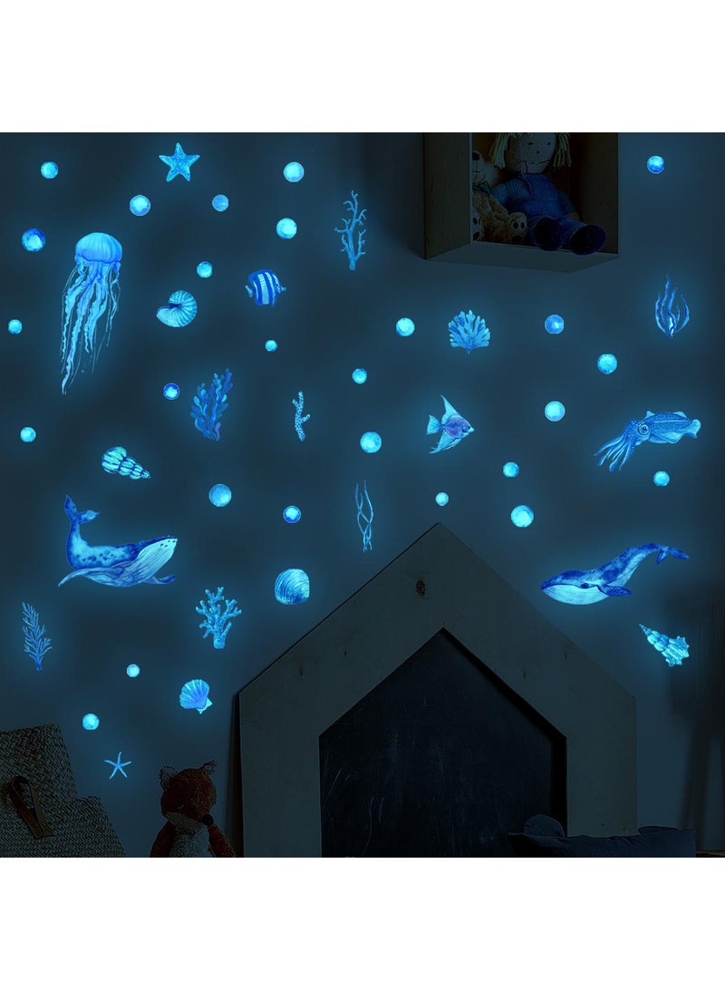 general Underwater World Wall Sticker Night Glow Sticker Children's Room Bedroom Sticker - Image 1