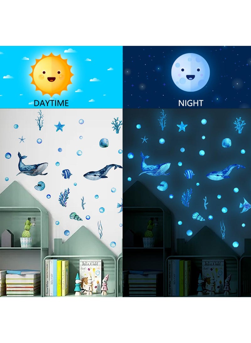 general Underwater World Wall Sticker Night Glow Sticker Children's Room Bedroom Sticker - Image 4