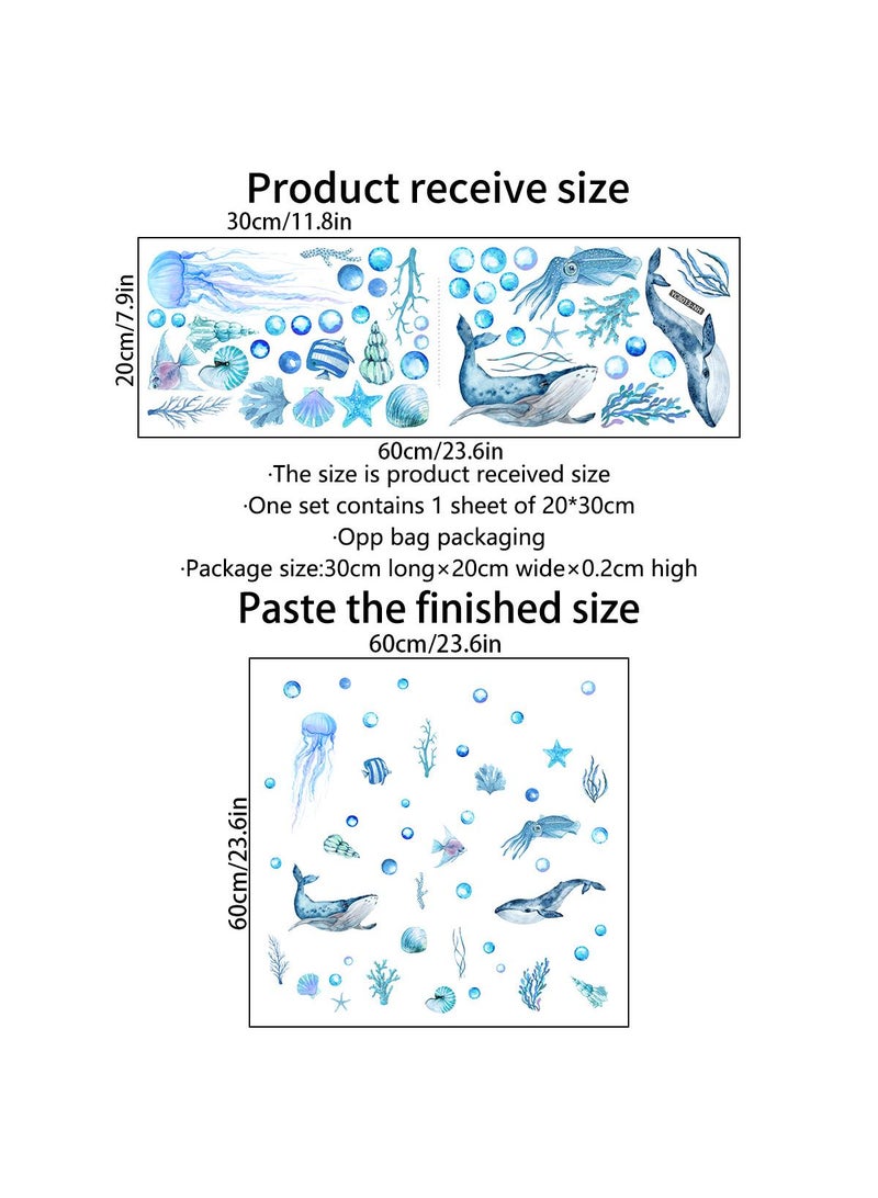 general Underwater World Wall Sticker Night Glow Sticker Children's Room Bedroom Sticker - Image 2