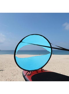 Thoraya 108cm Durable Portable Folding Downwind Wind Paddle Board Kayak Sail Sailboat for Kayak Canoe BoatLake Blue  - Image 5