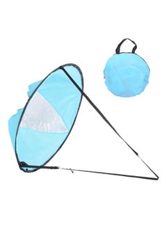Thoraya 108cm Durable Portable Folding Downwind Wind Paddle Board Kayak Sail Sailboat for Kayak Canoe BoatLake Blue  - Image 1