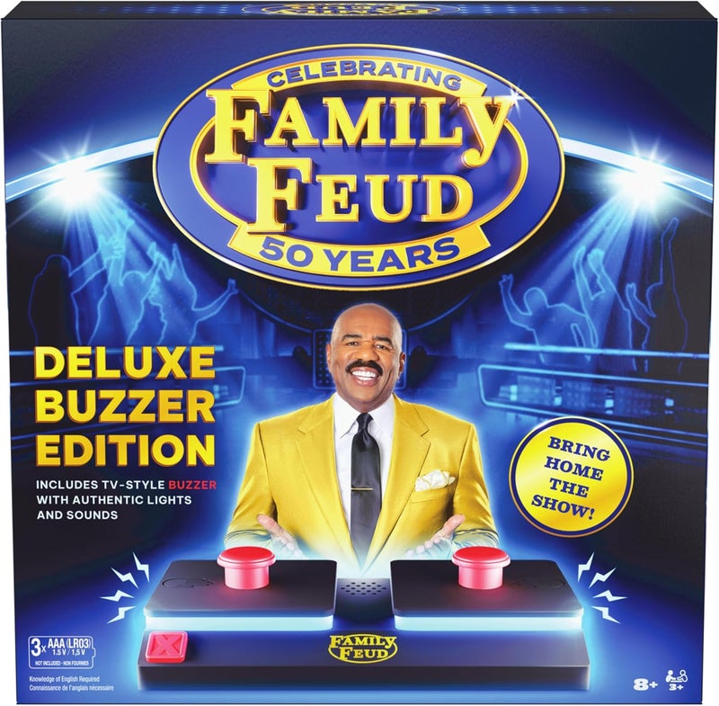 Spin Master Games Family Feud: Deluxe Buzzer Edition Board Game - Image 1