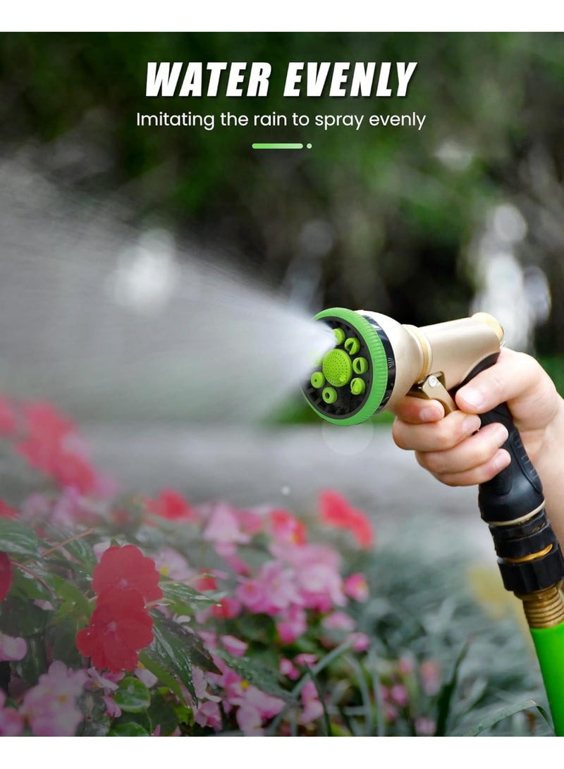 عام رأس فوهة شاحنات المياه، رأس رشاش مياه معدني عالي الجودة مع 9 أنماط رش قابلة للتعديل، رشاش يدوي عالي الضغط للري النباتات، المروج، غسل السيارات والحيوانات الأليفة - Image 5