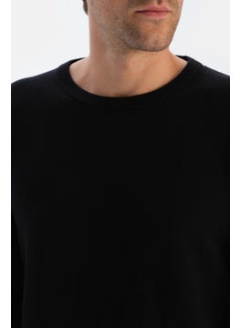 dagi Black Men's Cashmere Blend Bis Collar Sweater  - Image 5