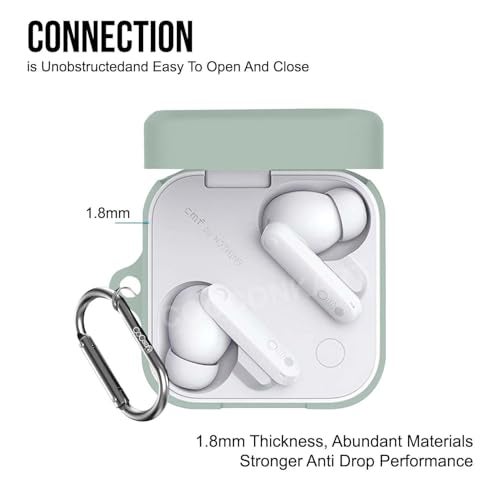 Cocoonkart Soft Silicone Case Cover for CMF by Nothing Buds Pro 2 | Buds 2 | Buds 2 Plus (Light Green) - Image 4
