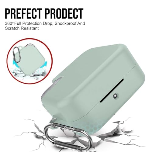 Cocoonkart Soft Silicone Case Cover for CMF by Nothing Buds Pro 2 | Buds 2 | Buds 2 Plus (Light Green) - Image 5