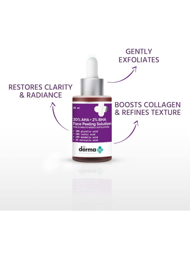 THE derma Co 30% AHA + 2% BHA محلول تقشير الوجه - 30 مل - Image 3