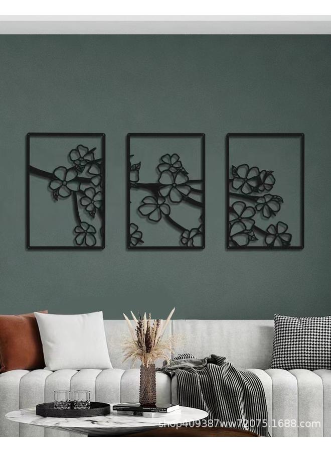 Bluejw Decorative Wall Stickers Window Showcase Line Laser Plum Blossom Woman Wrought Iron Metal Wall Stereoscopic Pendant - Image 5