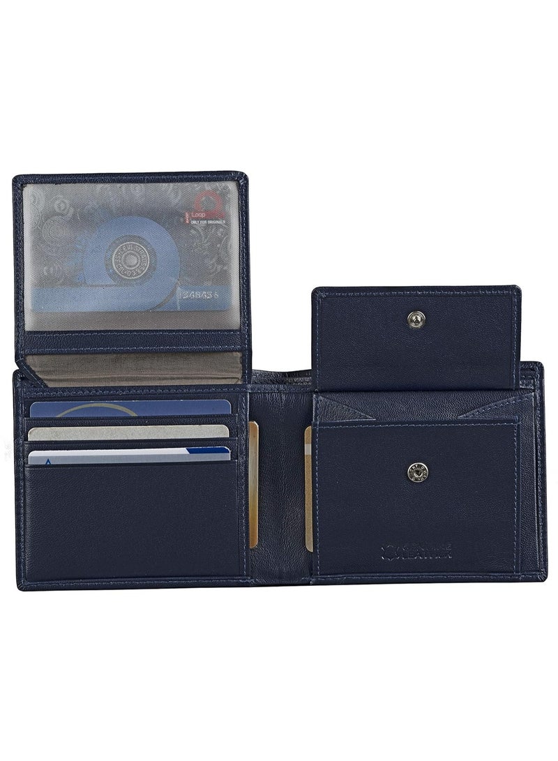 الغابة الحضرية مجموعة هدايا شيرلوك من أوربان فورست، محفظة جلدية زرقاء، سلسلة مفاتيح وقلم للرجال - Image 4