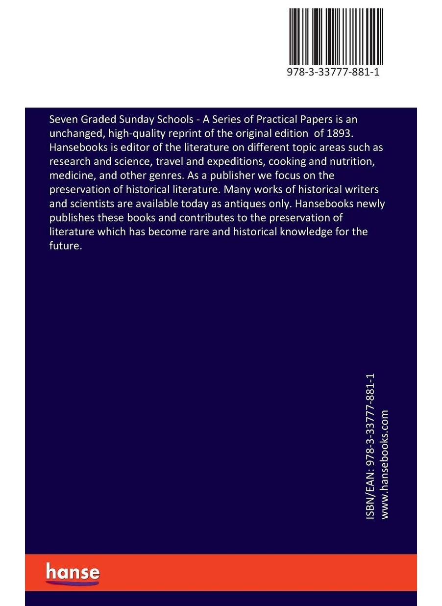 Seven Graded Sunday Schools: A Series of Practical Papers  - Image 2