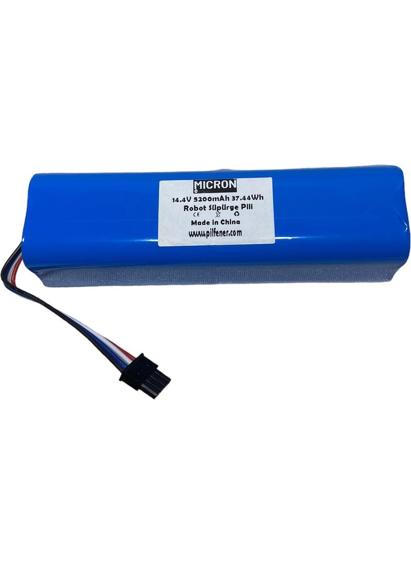 Micron - Xiaomi Mi Vacuum Mop 2in1 xiaomi 1c STYTJ01ZHM Robot Vacuum Cleaner Battery 14.4V 5200MAH High Capacity - Image 1
