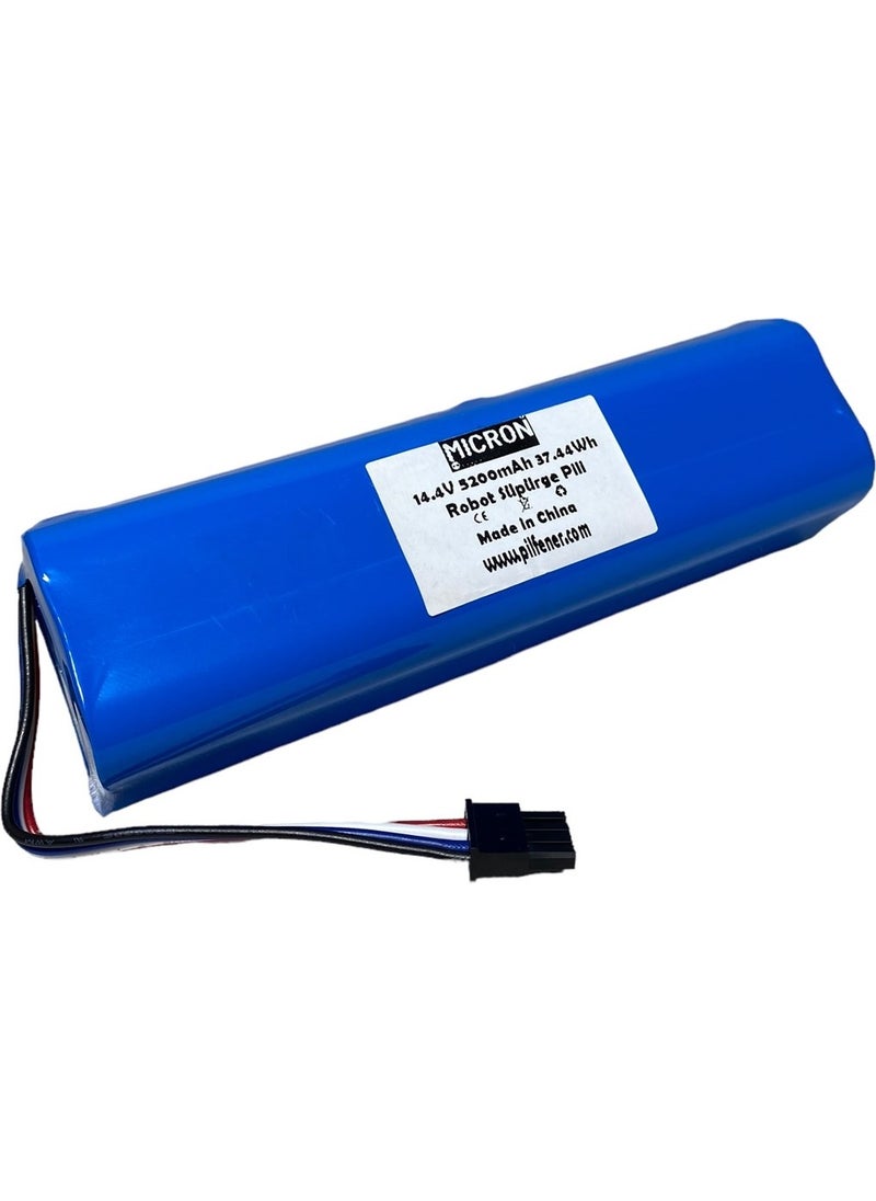 Micron - Xiaomi Mi Vacuum Mop 2in1 xiaomi 1c STYTJ01ZHM Robot Vacuum Cleaner Battery 14.4V 5200MAH High Capacity - Image 1