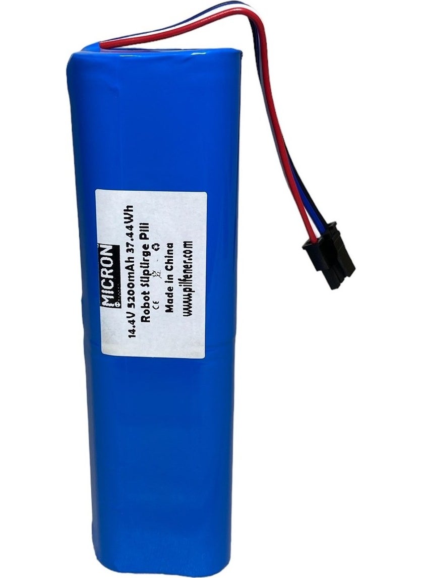 Micron - Xiaomi Mi Vacuum Mop 2in1 xiaomi 1c STYTJ01ZHM Robot Vacuum Cleaner Battery 14.4V 5200MAH High Capacity - Image 1