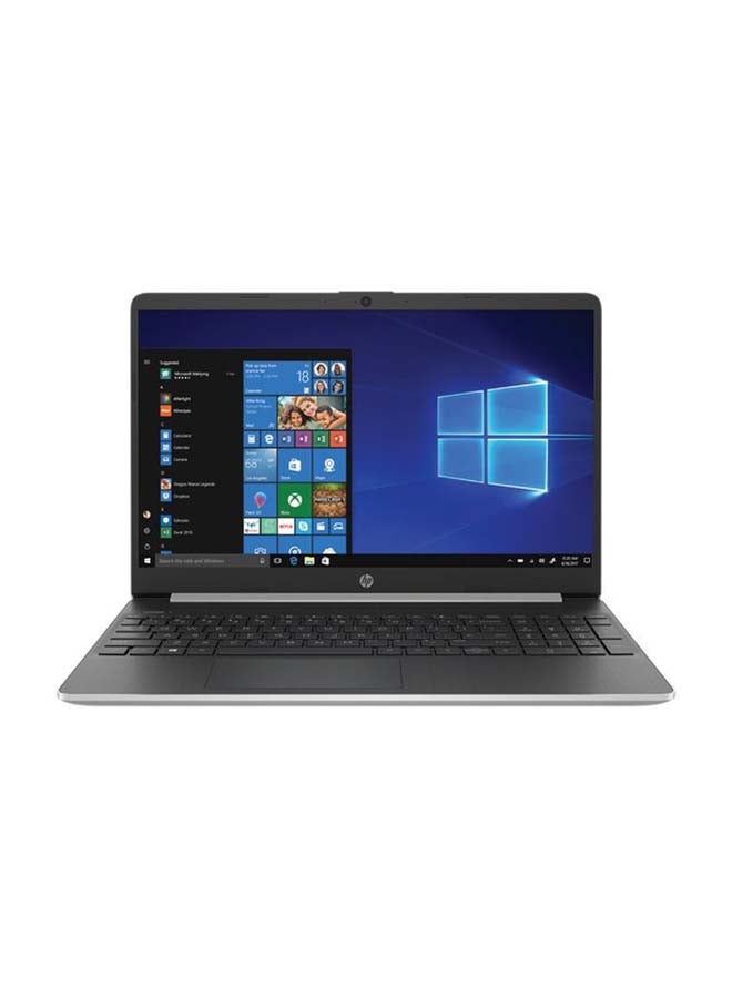 HP نوت بوك 15 بشاشة مقاس 15.6 بوصة بدقة عالية الوضوح، معالج كور i5، ذاكرة رام سعة 8 جيجابايت، محرك أقراص SSD سعة 256 جيجابايت، بطاقة رسومات إنتل بدقة فائقة الوضوح فضي - Image 1