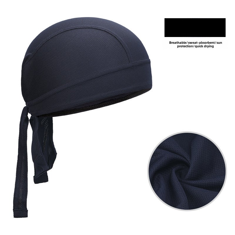 Generic XINTOWN Quick-Dry Cycling Cap Pirate Bandana Helmet Liner Dark Blue 