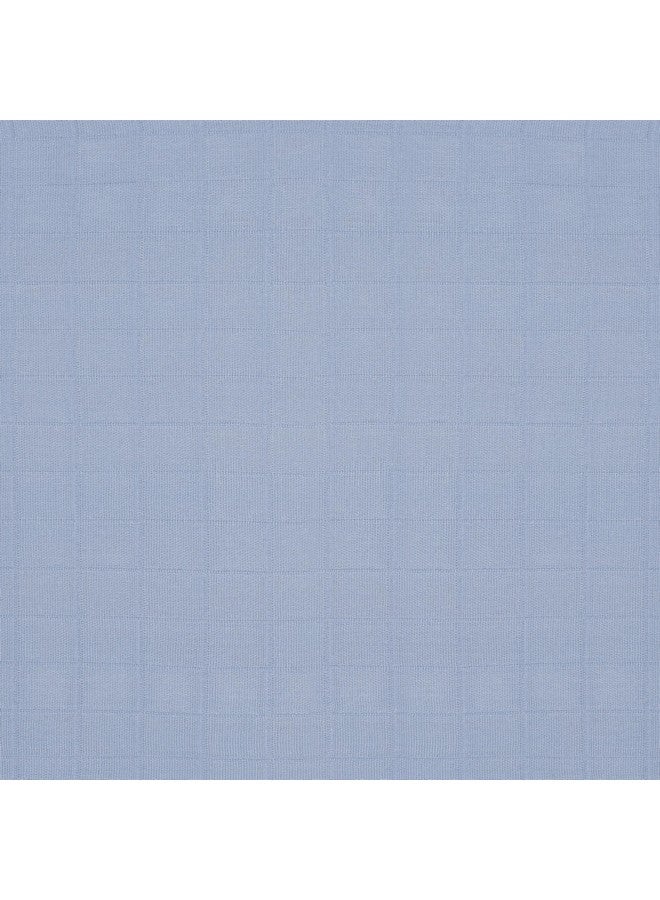 Babyletto 100% Organic Cotton Mini Crib Sheet, GOTS-Certified, Fitted 360°, Ultra-Soft and Breathable Muslin - Dewdrop Blue - Image 5