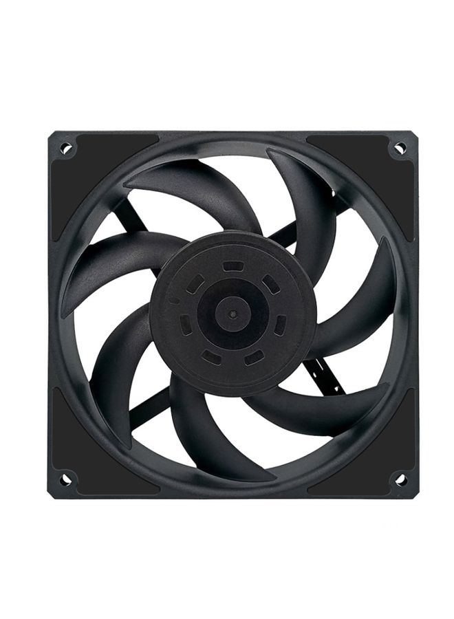 BURAQ MF14025 4pin High Air Volume Low Noise High Wind Pressure FDB Magnetic Suspension Chassis Fan 2000rpm (Black)  - Image 1