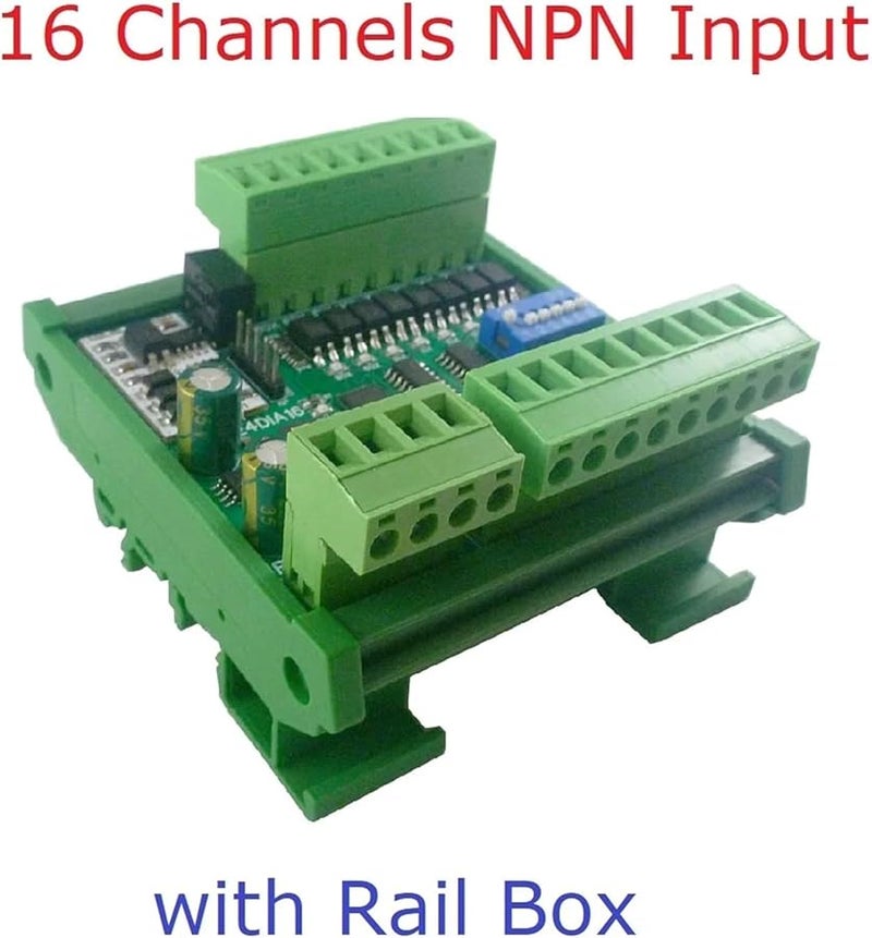 16CH NPN Optically Isolated Input RS485 Modbus RTU Module DC 12V 24V Digital Collector Board With Box - Image 3