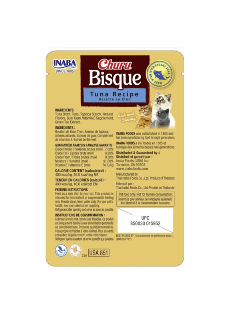 INABA Churu Bisque Tuna Recipe Wet Cat Food Wet Food 40g - Image 2