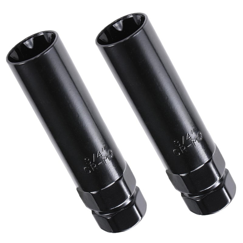 VEXPLO Fuel Wheel Lug Nut Key 7 Spline Socket Wrench Replacement Aftermarket Lug Nuts for 14x1.5, 14x2.0, 9/16 Inch (Pack 2) - Image 1