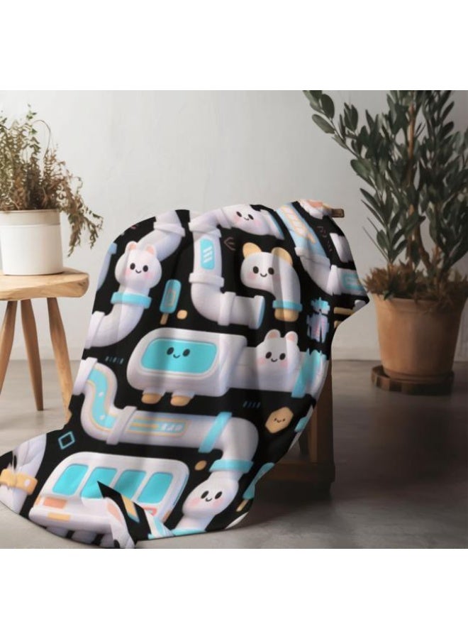 general Baby and children's cartoon flannel thin blanket (warm and comfortable, suitable for sleep, game use) 70cm*100cm - Image 5