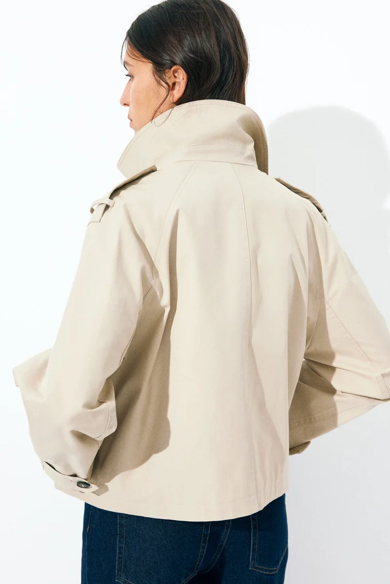 اتش اند ام جاكيت قطني فضفاض