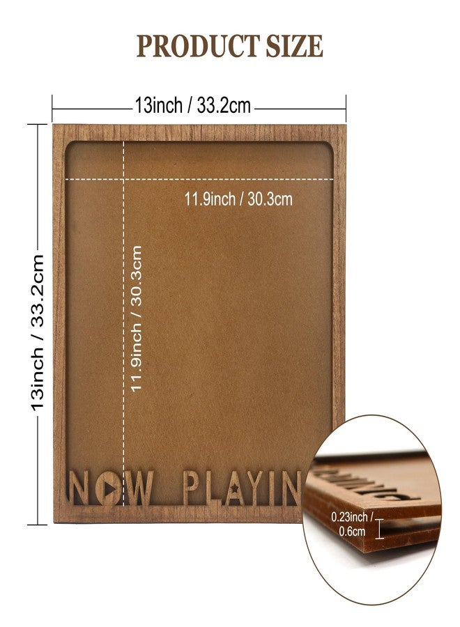 FramePro Vinyl Record Frame Now Playing Case Holder, Display 12.5x12.5 Album Cover Brown Pack of 3 - Image 5