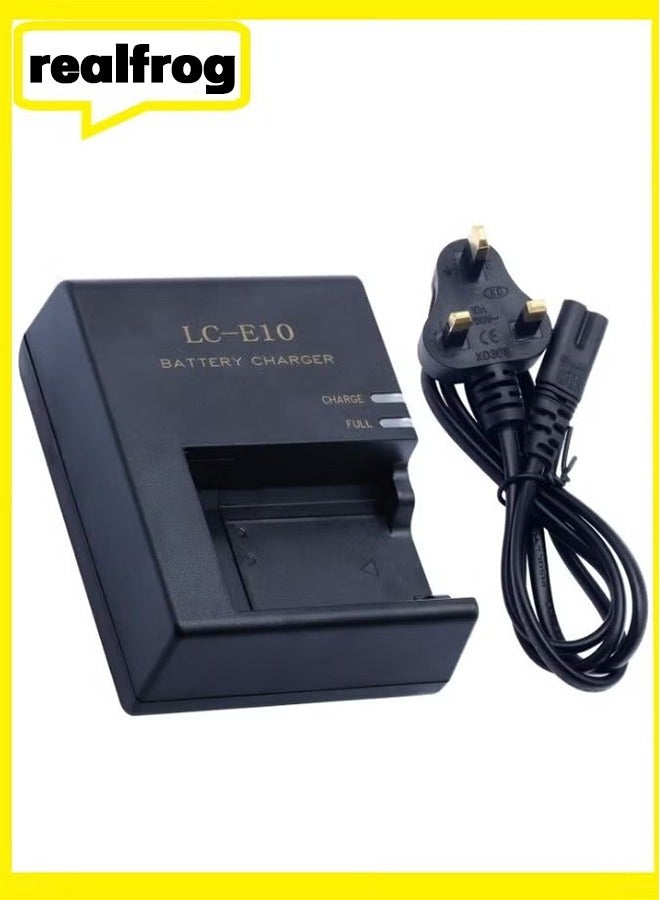 Realfrog LC-E10 Battery Charger for Canon LC-E10 LC-E10C LC-E10E Batteries for Canon EOS Rebel T7 T6 T5 T3 T100 4000D 3000D 2000D 1500D 1300D 1200D 1100D Cameras Battery Quick Chargers with Power Supply Cord - Image 2