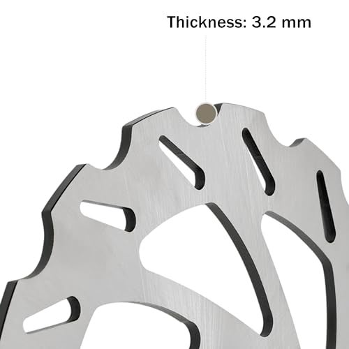 OTINUBEE Rear Brake Disc Rotor ATV 220mm Fit for YAMAHA BANSHEE 350 1987-2006, BLASTER 200 1988-2006, WARRIOR & WOLVERINE 350 1995-2005, Raptor 660R 2001-200, 2XJ-25831-50-00 2GU-25831-51-00 - Image 5