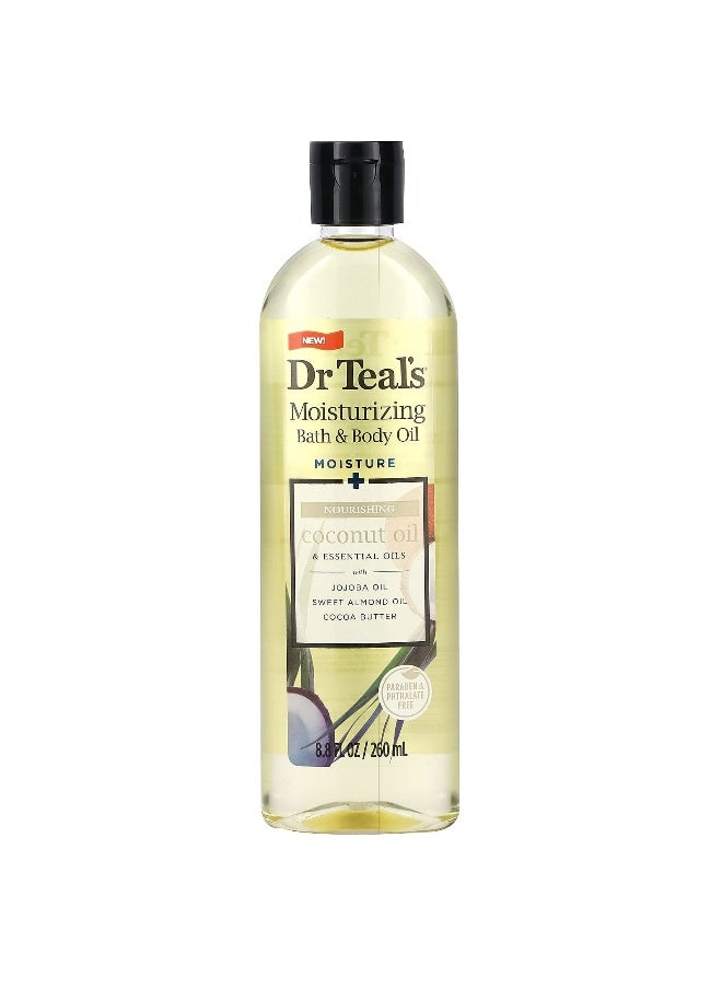 Dr. Teals Dr. Teal's, Moisturizing Bath & Body Oil, Coconut Oil, 8.8 fl oz (260 ml)  - Image 1