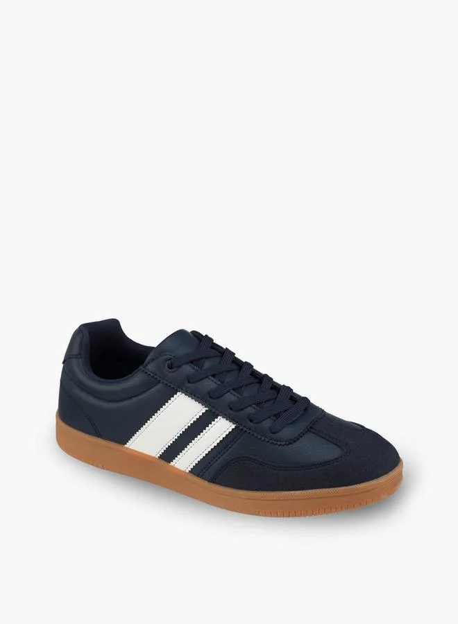 LBL By Shoexpress Men Striped Lace-Up Ankle Sneakers