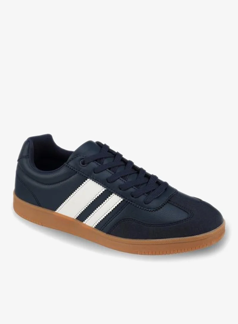 ال بي ال من شو اكسبرس Men Striped Lace-Up Ankle Sneakers