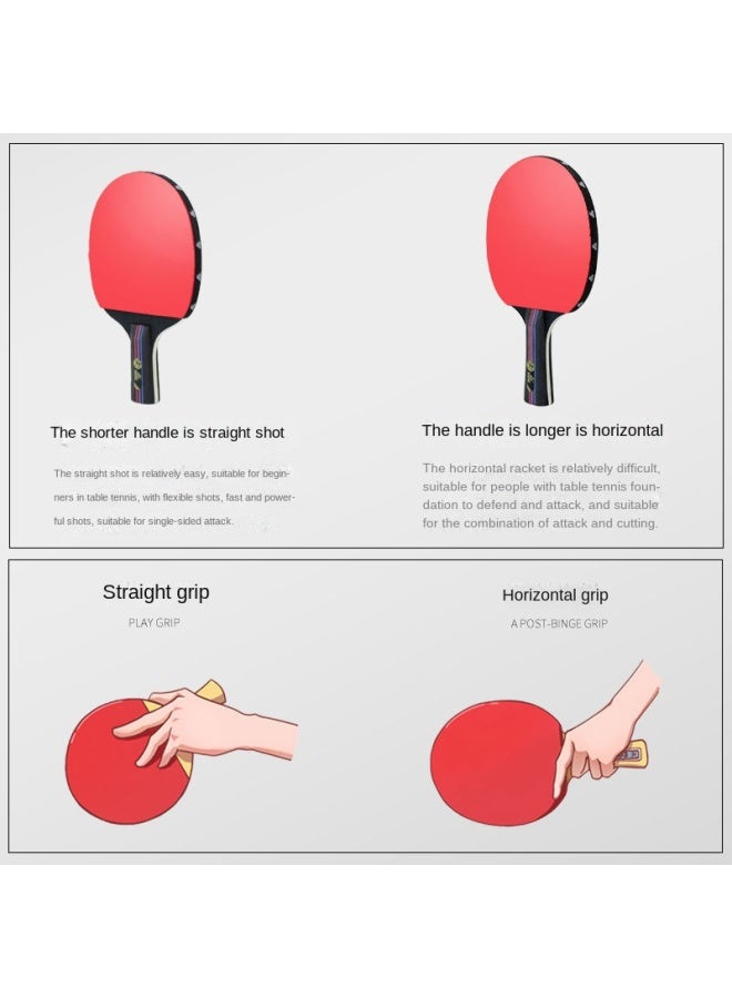 PEAK Professional Table Tennis Rackets For Adults – Shakehand & Penhold Grip - Image 4