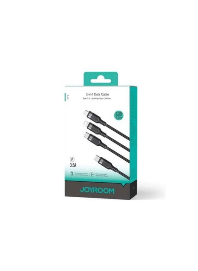 Speedy Series 6-in-1 Fast Charging Cable USB-A+TypeC to L+C+M - SA21-2T3