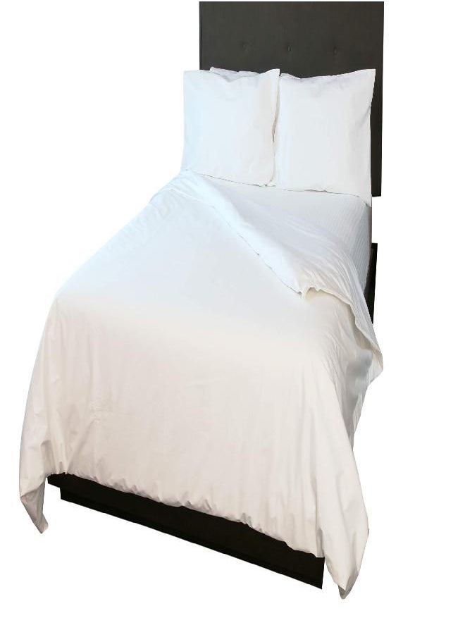 Floppy Ears Design - Waterproof/Breathable Cotton Duvet/Comforter Cover (Waterproof Both Sides) King Size, 109” x 90” White - Image 1