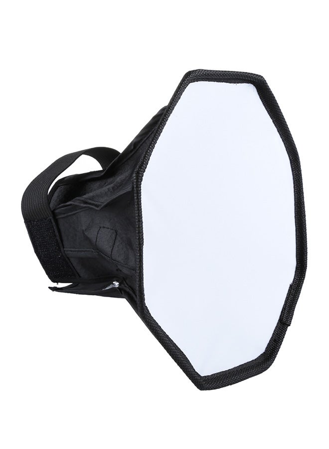 اليشمك مصباح فلاش سوفت بوكس مشتت لضوء قابل للطي أسود/ أبيض - Image 1