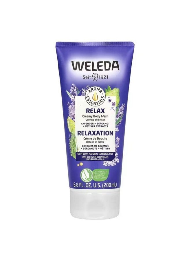 ويليدا غسول الجسم الكريمي Weleda Aroma Essentials Relax، خالٍ من البارابين، 6.8 أونصة سائلة (عبوة واحدة) - Image 1