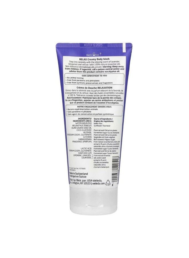 ويليدا غسول الجسم الكريمي Weleda Aroma Essentials Relax، خالٍ من البارابين، 6.8 أونصة سائلة (عبوة واحدة) - Image 2