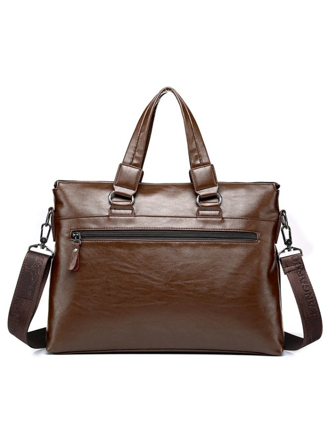 Leather Messenger Bag for Men, Small Leather Sling Shoulder Bag Messenger Pack for Men, Man Purse  - Image 2