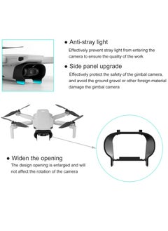 KASTWAVE درع ضوئي + واقي جيمبال + مجموعة 2 قطعة من فيلم حماية العدسة الشفاف الفائق لطائرات DJI Mavic Mini / Mini 2 / Mini SE ، ملحقات حماية الطائرات ، غطاء شمس لدرع الضوء  - Image 3