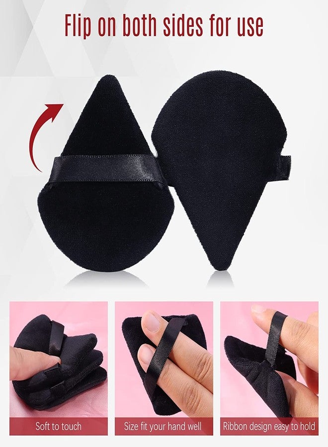 Keli Triangle Powder Puff, Soft Plush Powder Puff, For Loose Powder & Liquid Cosmetic, Makeup Foundation Puff Makeup Tool (3Pcs Triangle Puff) - Image 4