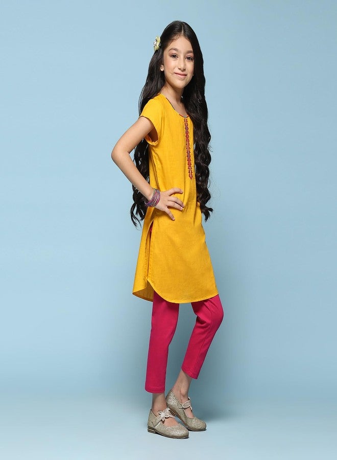 Biba Girls SOLID STRAIGHT KID(KW3744_YELLOW_13) - Image 5