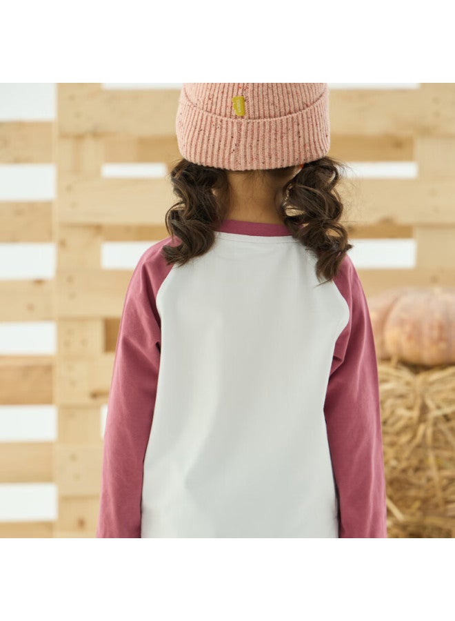Papapapa Spring And Autumn Baby Boys And Girls Printed Raglan Sleeve T-shirt Soft Breathable Long Sleeve - Image 2